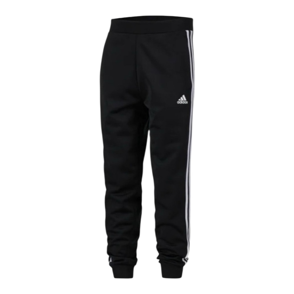 Youth Adidas Black 3 Stripe Core Tricot Joggers Track Pants